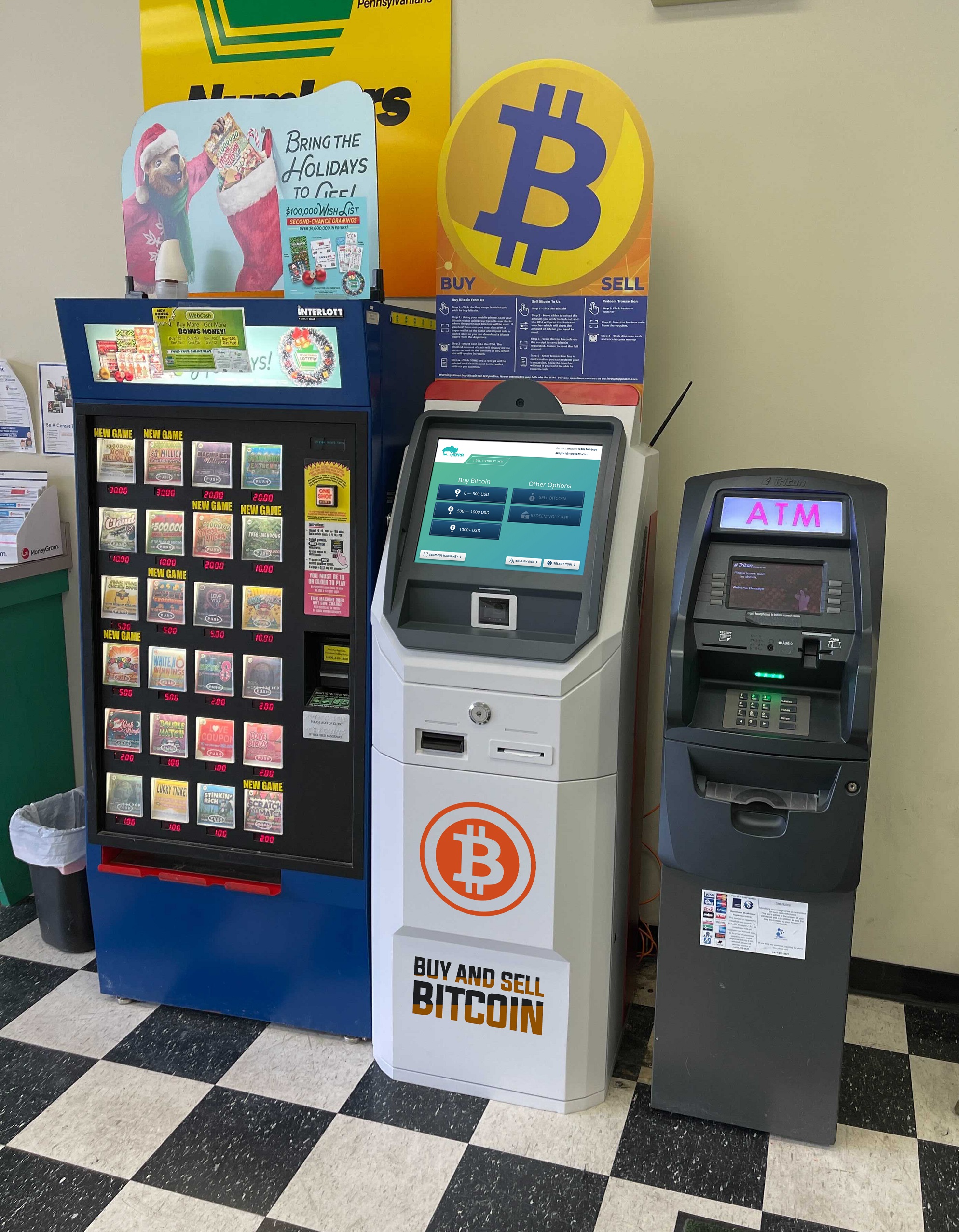 Allentown Bitcoin ATM Hippo Kiosks Uniuted Cash Checking Liberty St